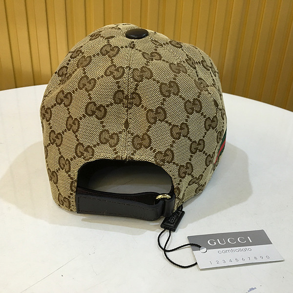Gucci Original GG Canvas Baseball Hat With Web - EUR FASHION