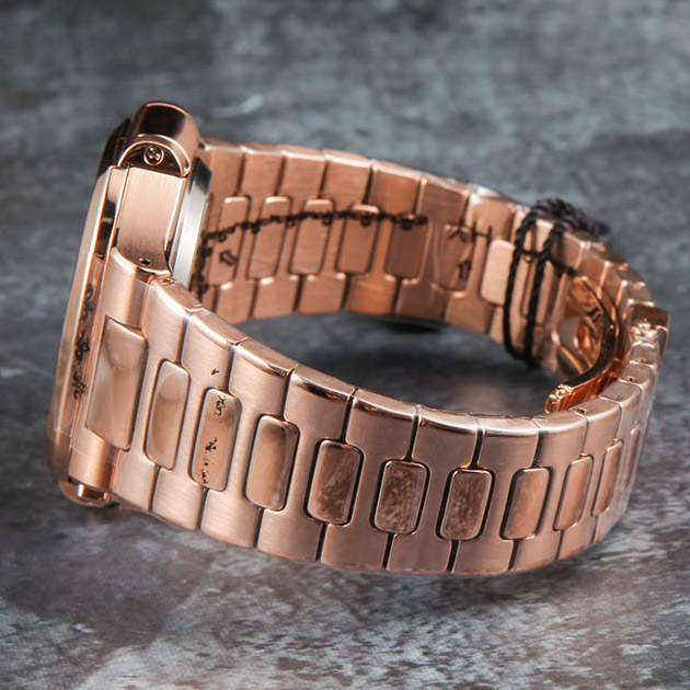 Patek Philipps Sa Rose Gold Watch with Black Dial - EUR FASHION
