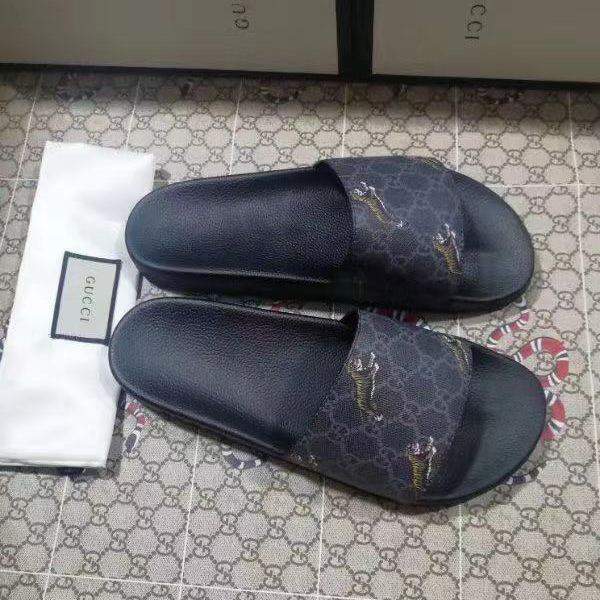 Gucci GG Supreme Tigers Slide Sandal - EUR FASHION