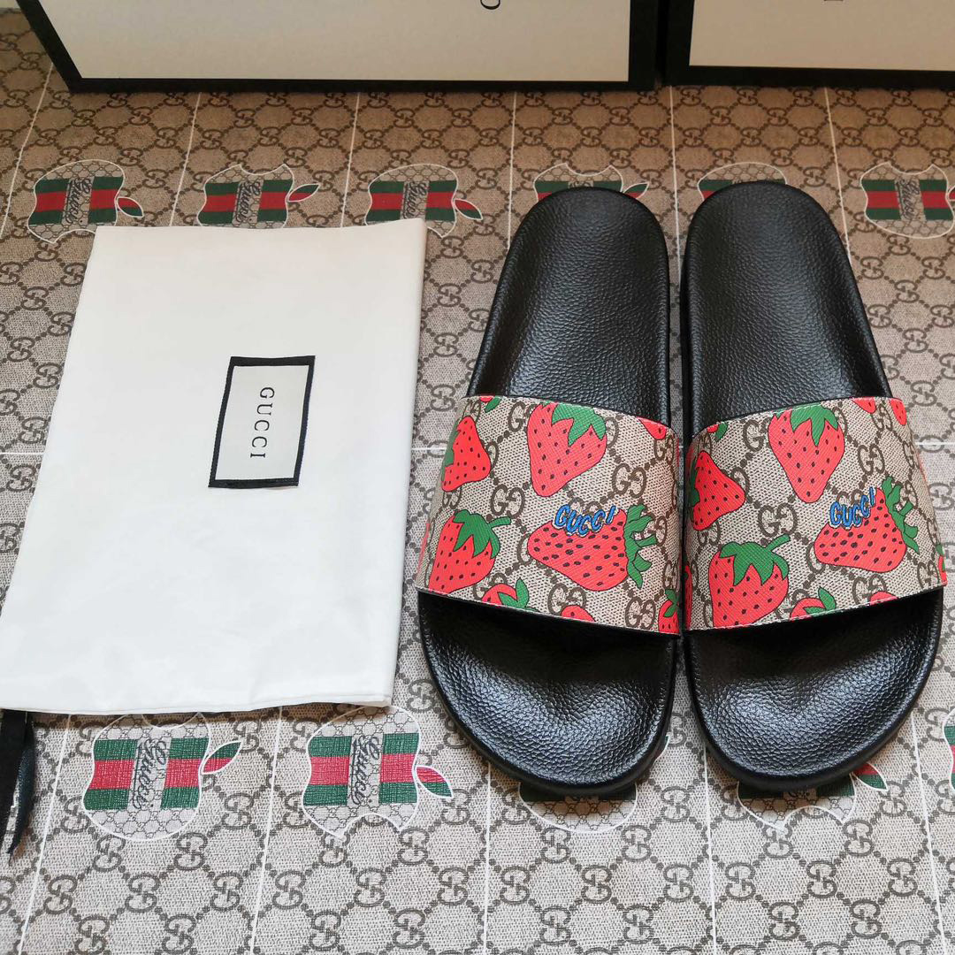 Gucci GG Gucci Strawberry Slide Sandal - EUR FASHION