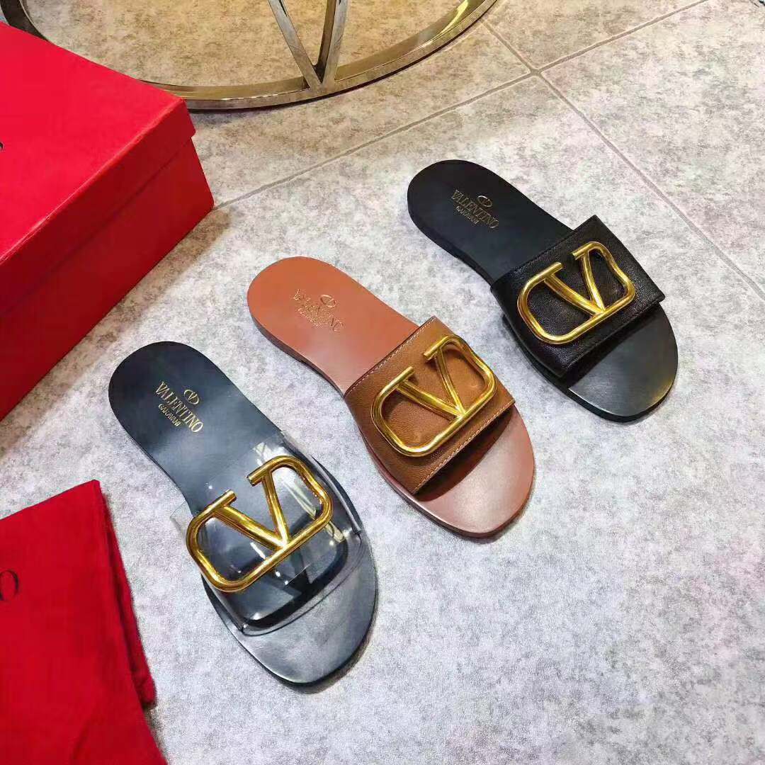 Valenti Women Slides V Buckle Casual Sandals Slippers - EUR FASHION