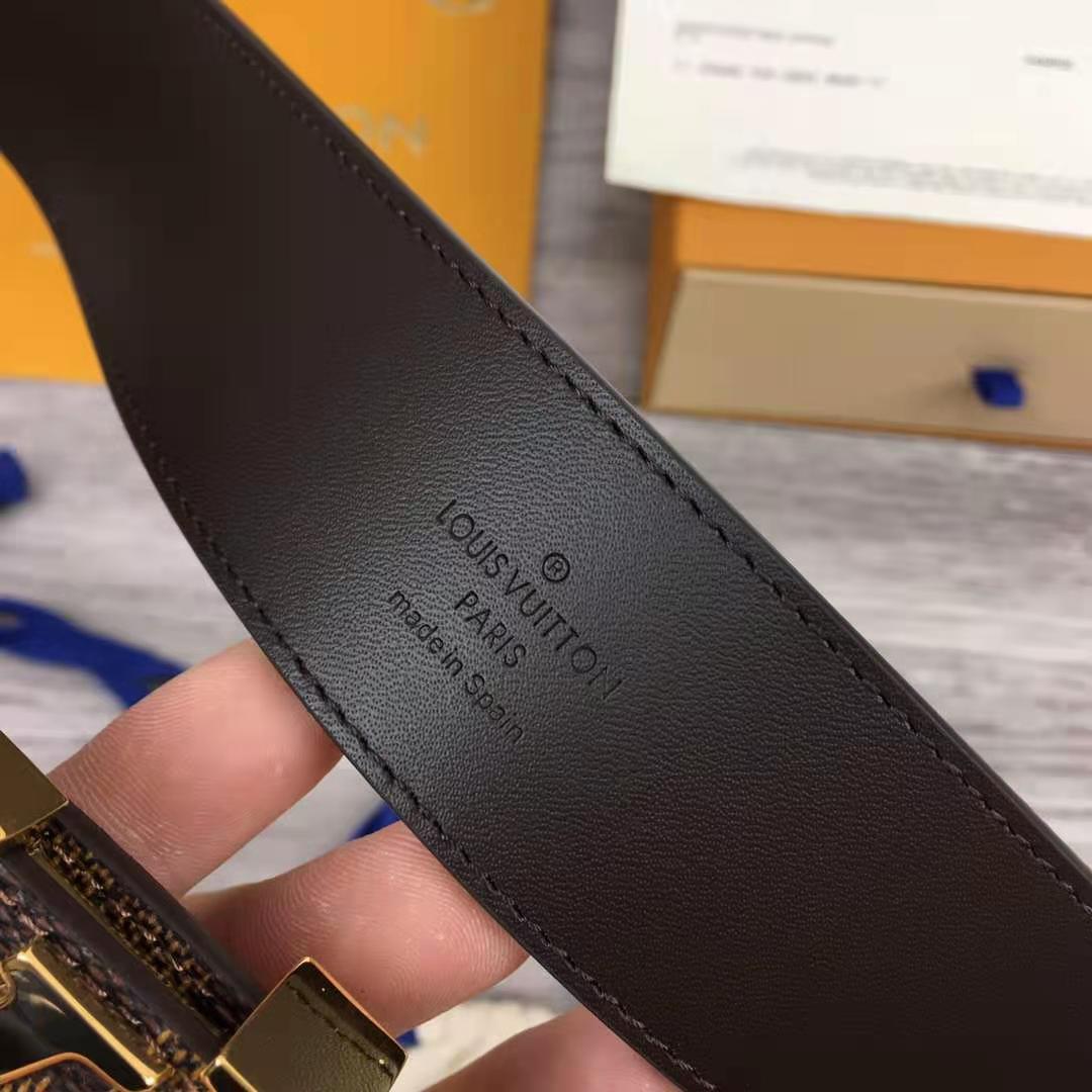 Louis Vuitton Initiales Damier Belt - EUR FASHION