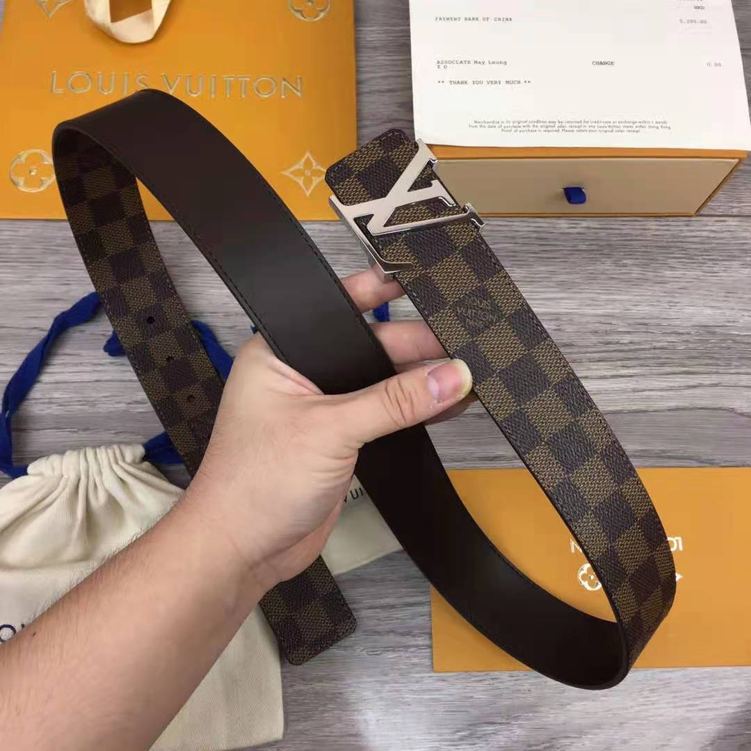 Louis Vuitton Initiales Damier Belt - EUR FASHION
