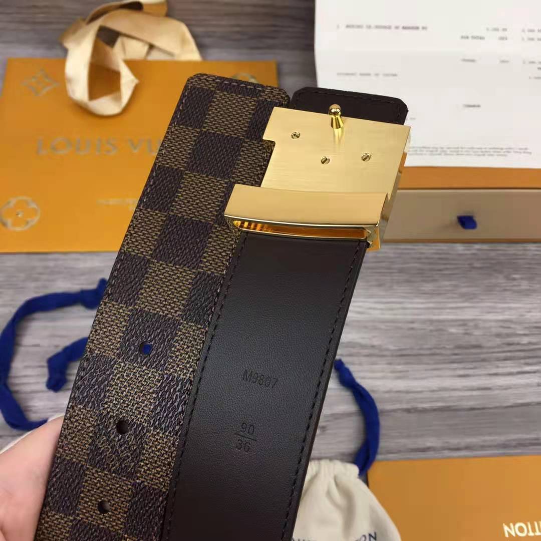 Louis Vuitton Initiales Damier Belt - EUR FASHION