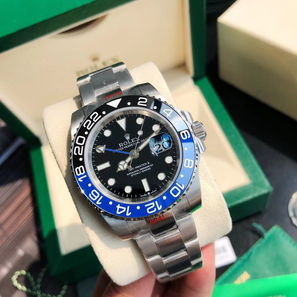 Rolex GMT Master II Batman Steel Automatic Black Dial Men's Watch - EUR FASHION
