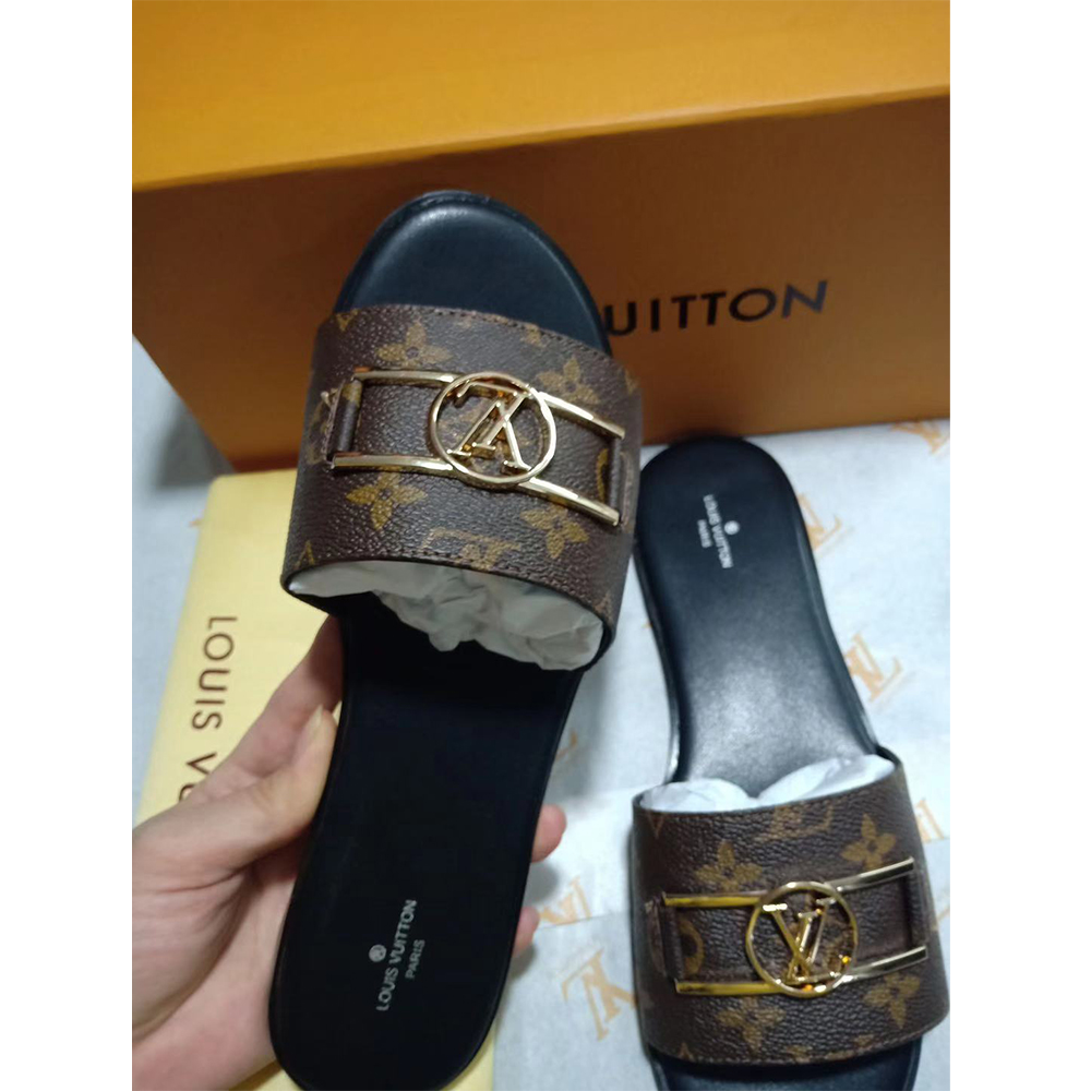 Louis Vuitton Lock It Flat Mule Slides - EUR FASHION