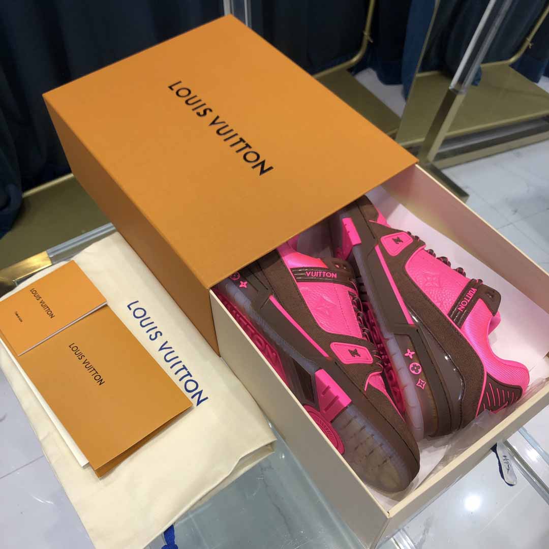 Louis Vuitton Trainer Sneaker Pink - EUR FASHION