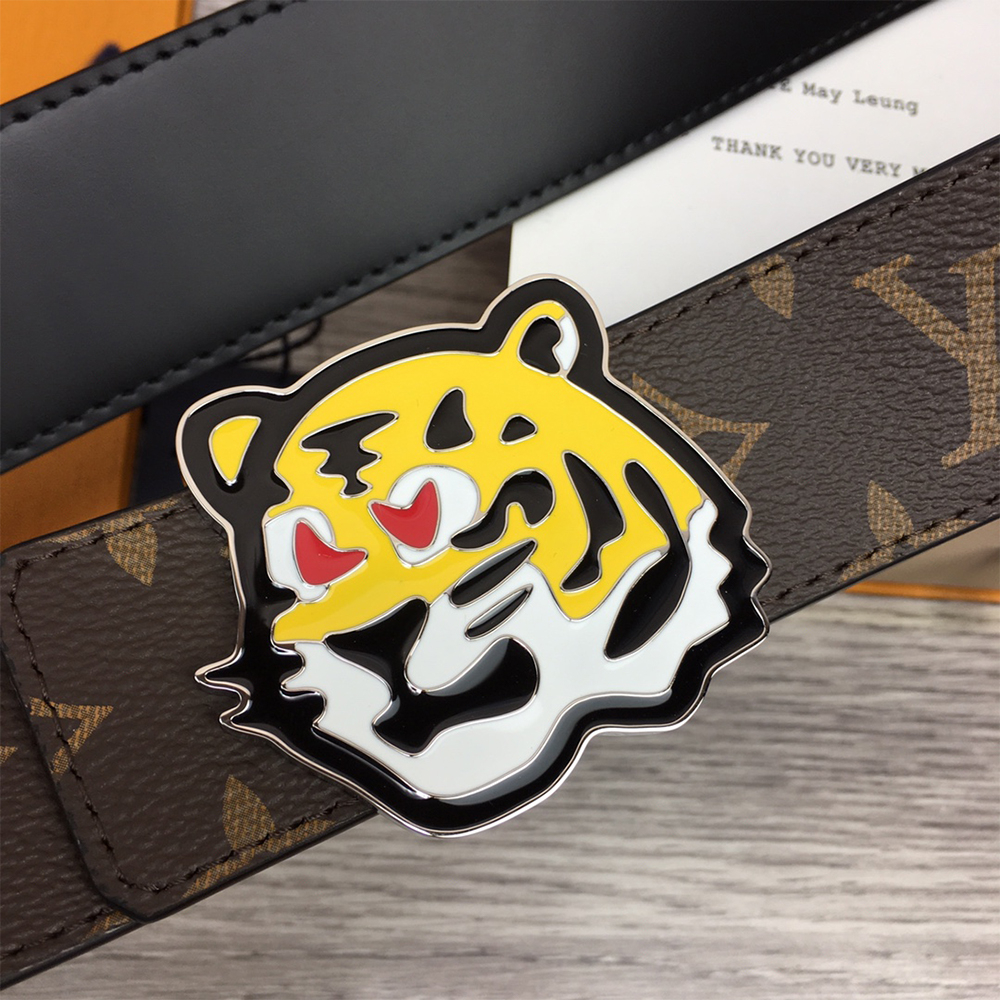 Louis Vuitton Tiger 40MM Belt Brown - EUR FASHION