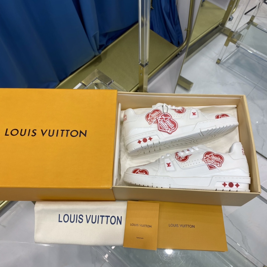 Louis Vuitton Trainer Sneaker Nigo Lv Made White - EUR FASHION