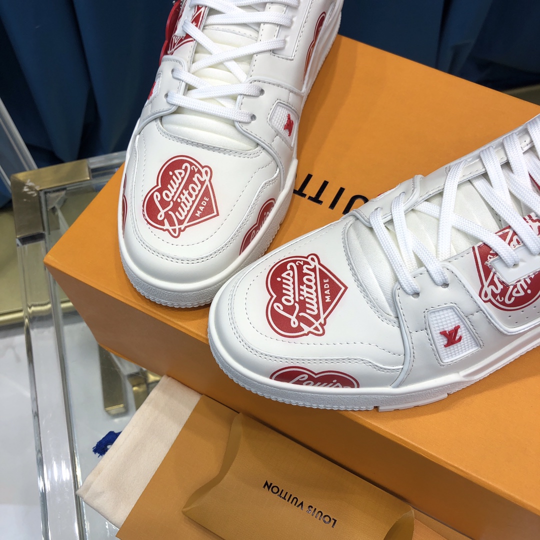 Louis Vuitton Trainer Sneaker Nigo Lv Made White - EUR FASHION