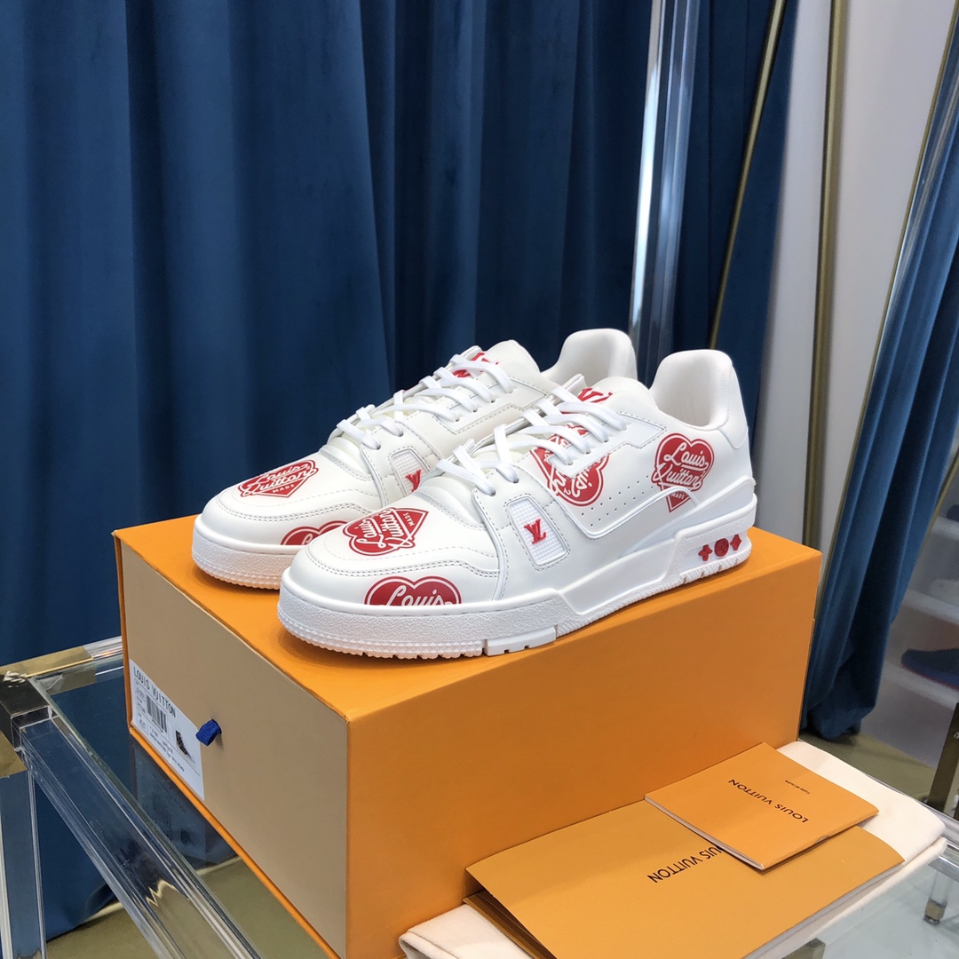 Louis Vuitton Trainer Sneaker Nigo Lv Made White - EUR FASHION