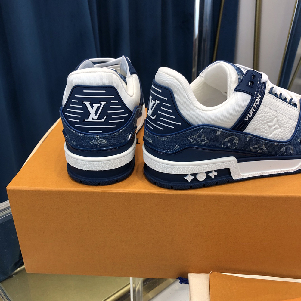 Louis Vuitton Trainer Sneaker  Monogram Denim(upon uk size) - EUR FASHION