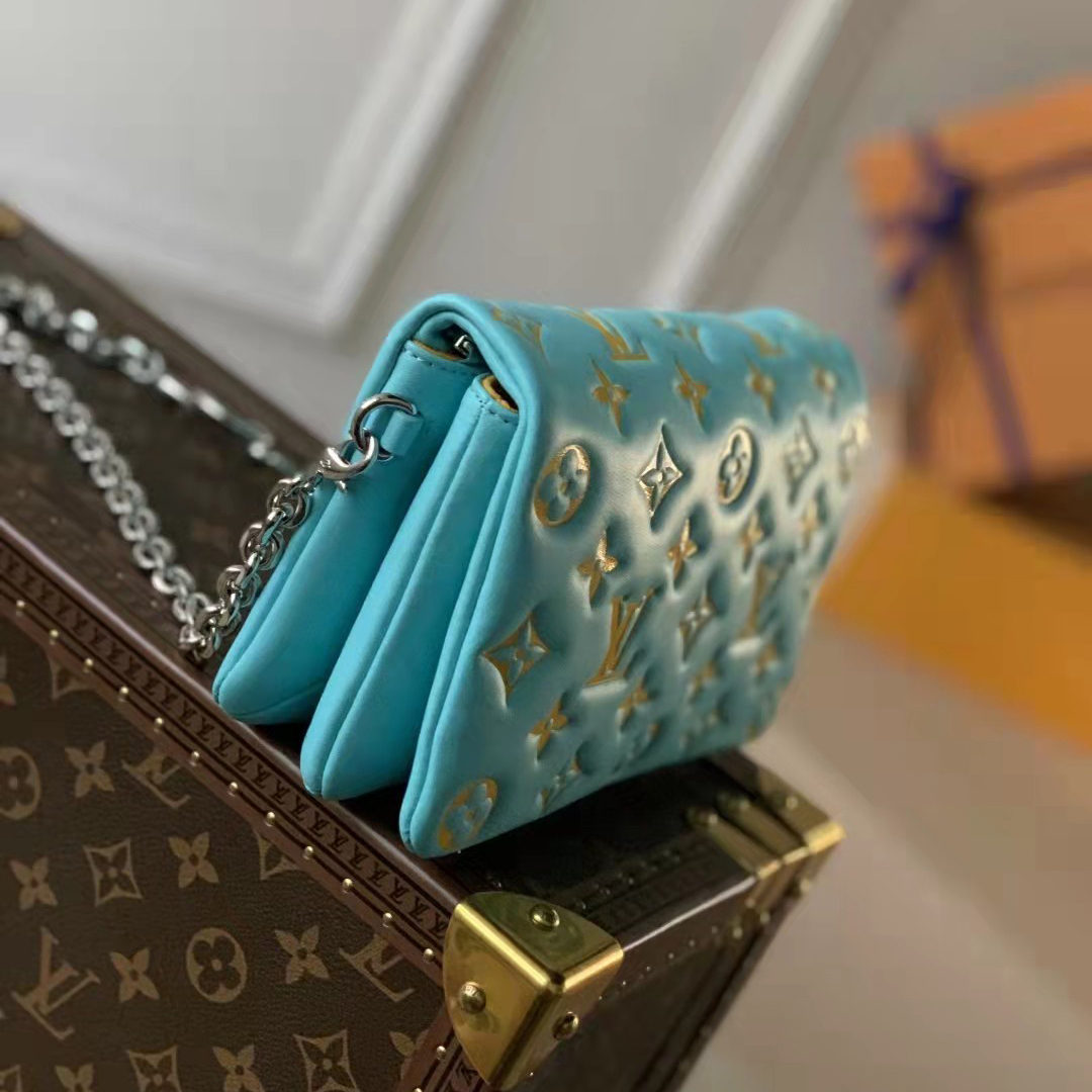 Louis Vuitton Pochette Coussin Mint/Yellow (20-14-8CM) - EUR FASHION