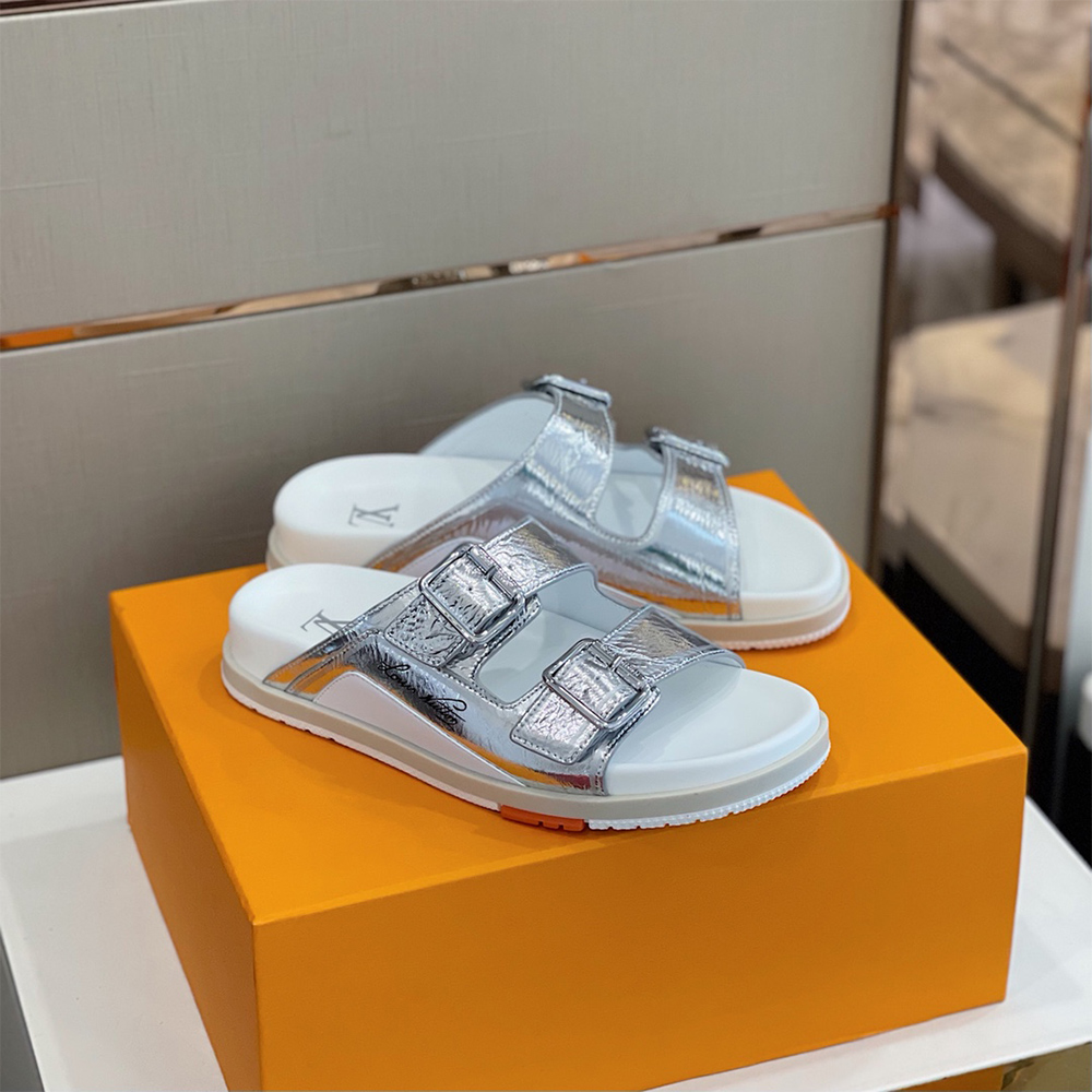 Louis Vuitton Trainer Mule In Silver - EUR FASHION