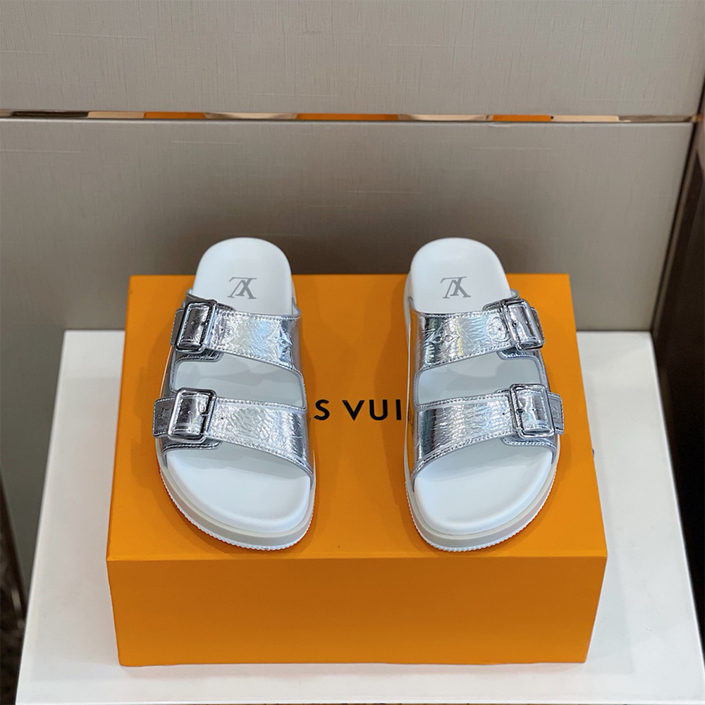 Louis Vuitton Trainer Mule In Silver - EUR FASHION