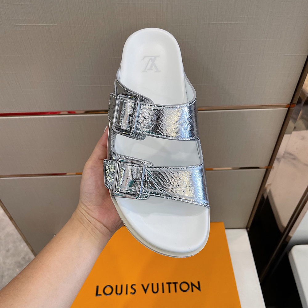 Louis Vuitton Trainer Mule In Silver - EUR FASHION