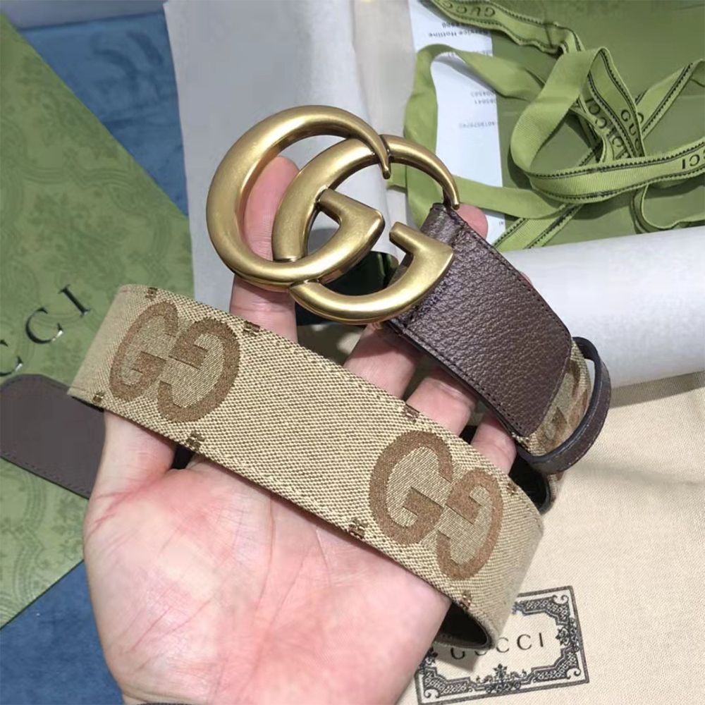 Gucci Jumbo GG Marmont Wide Belt - EUR FASHION