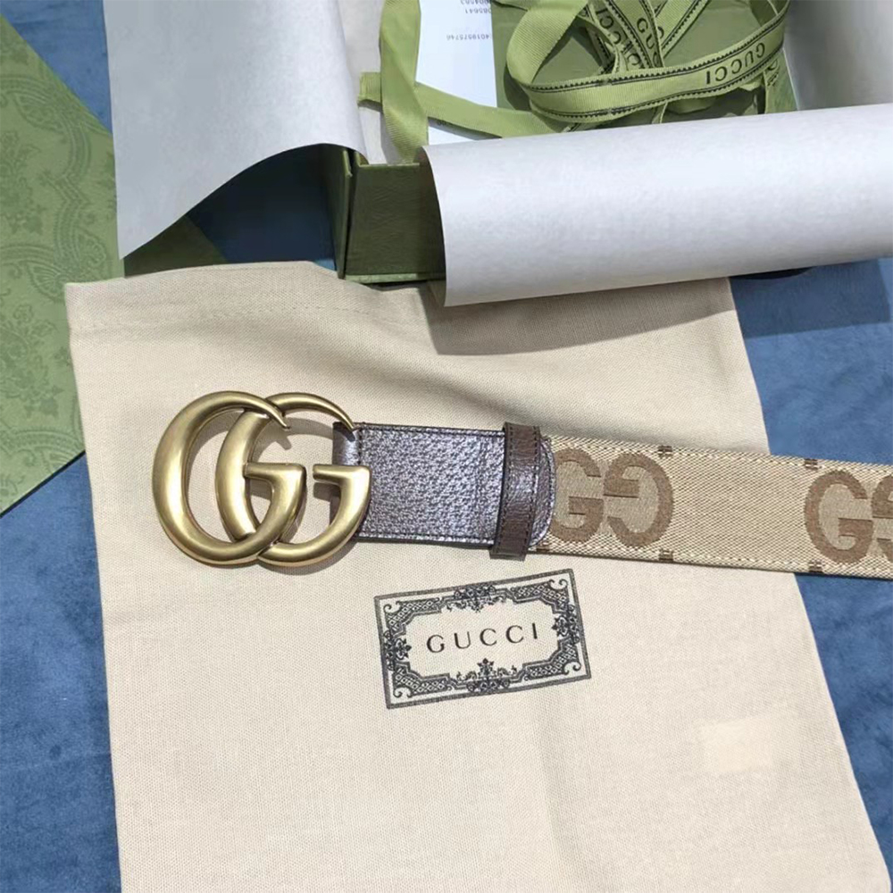 Gucci Jumbo GG Marmont Wide Belt - EUR FASHION