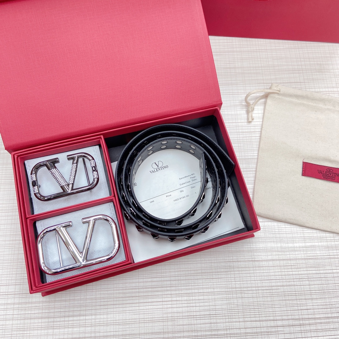 Valenti VLogo Signature 40MM  Belt - EUR FASHION