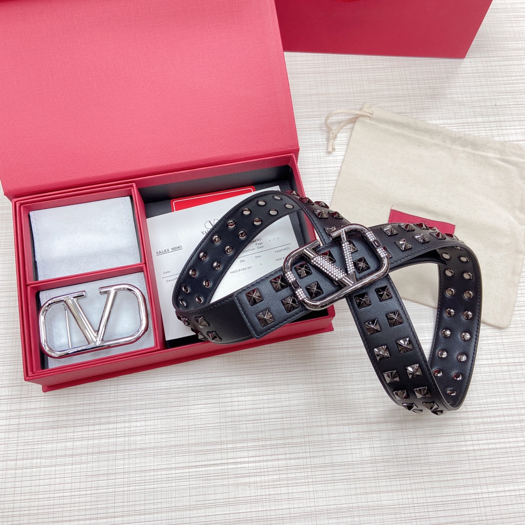 Valenti VLogo Signature 40MM  Belt - EUR FASHION