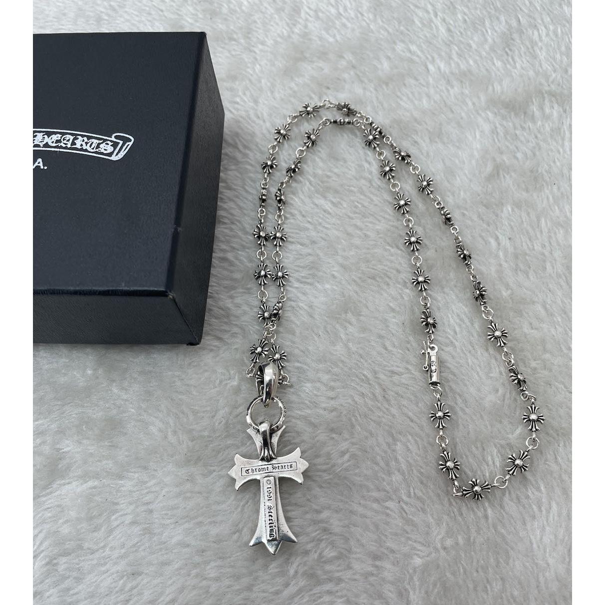 Chrome Heart Cross Necklace - EUR FASHION