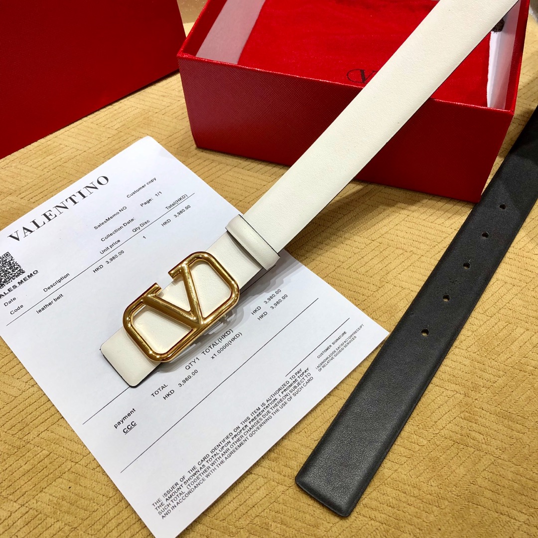 Valenti  VLogo Signature 30MM Reversible Belt - EUR FASHION