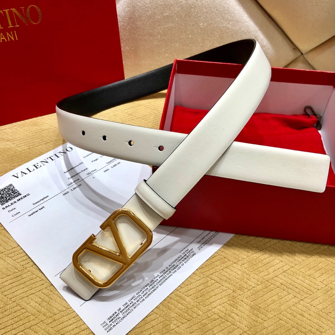 Valenti  VLogo Signature 30MM Reversible Belt - EUR FASHION