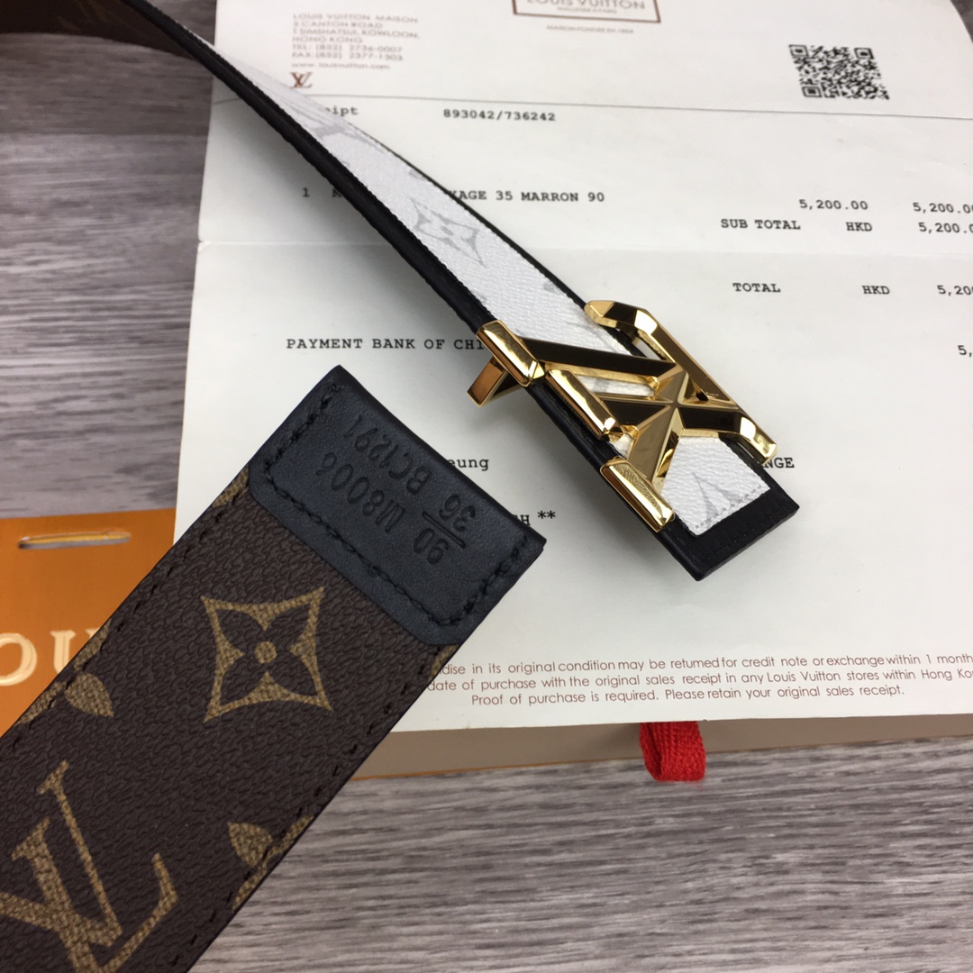 Louis Vuitton Shape 40MM Reversible Belt - EUR FASHION