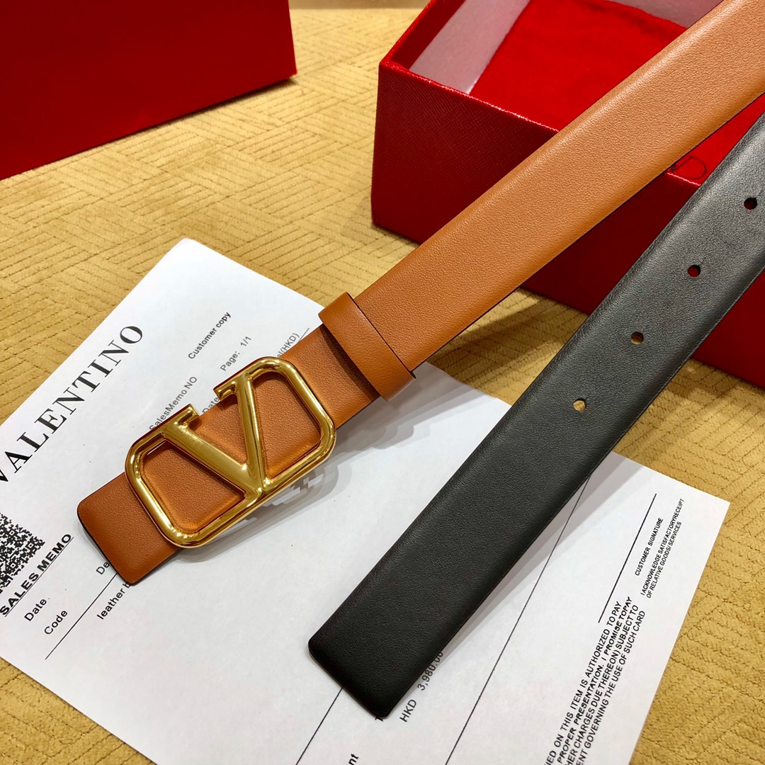 Valenti  VLogo Signature 30MM Reversible Belt - EUR FASHION
