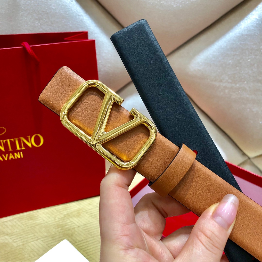 Valenti  VLogo Signature 30MM Reversible Belt - EUR FASHION