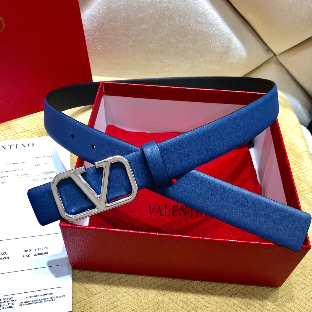 Valenti VLogo Signature 30MM Reversible Belt - EUR FASHION