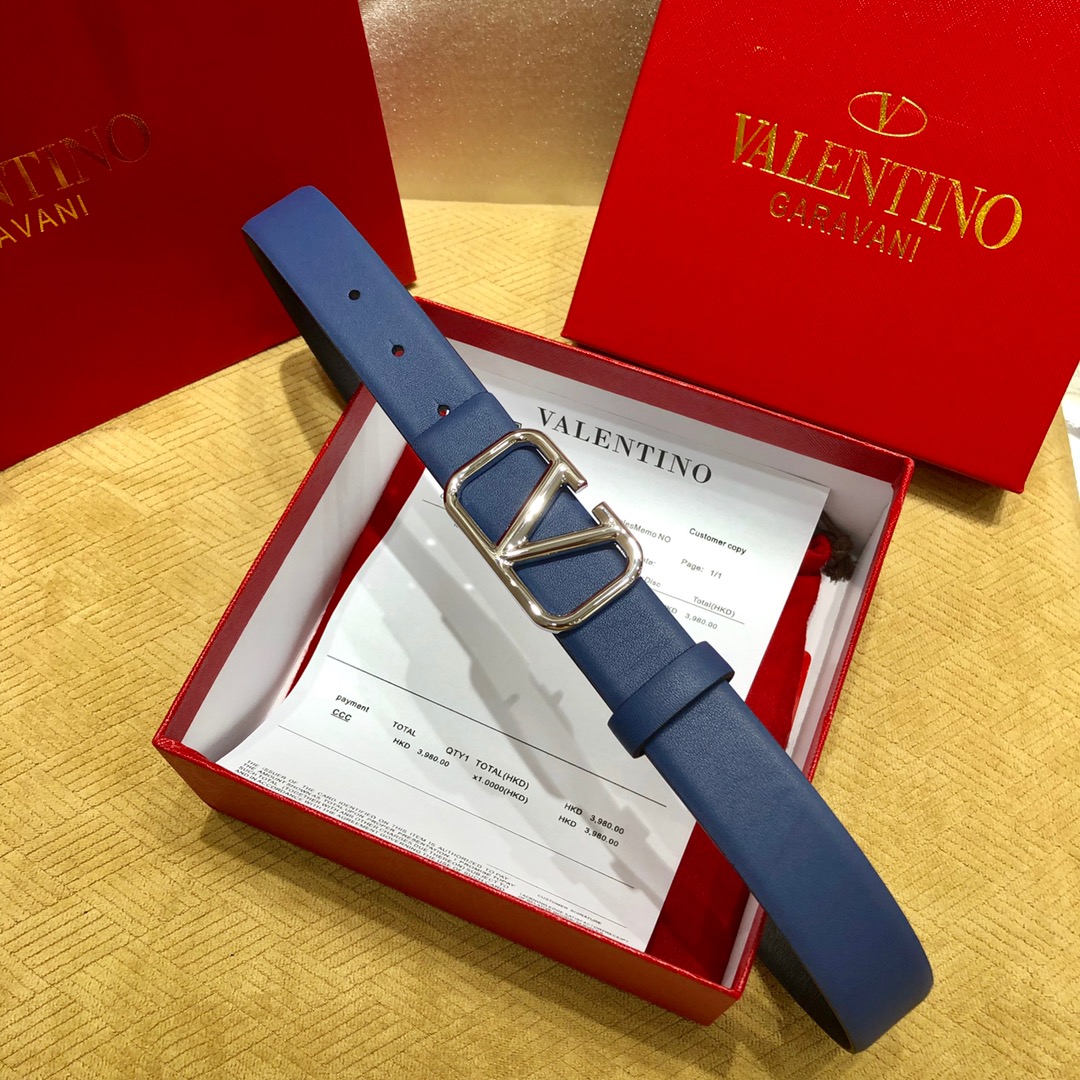Valenti VLogo Signature 30MM Reversible Belt - EUR FASHION