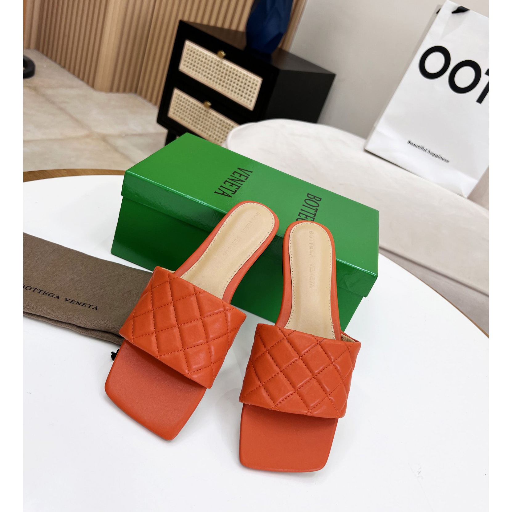 Bottega Veneta Padded Leather Sandals - EUR FASHION