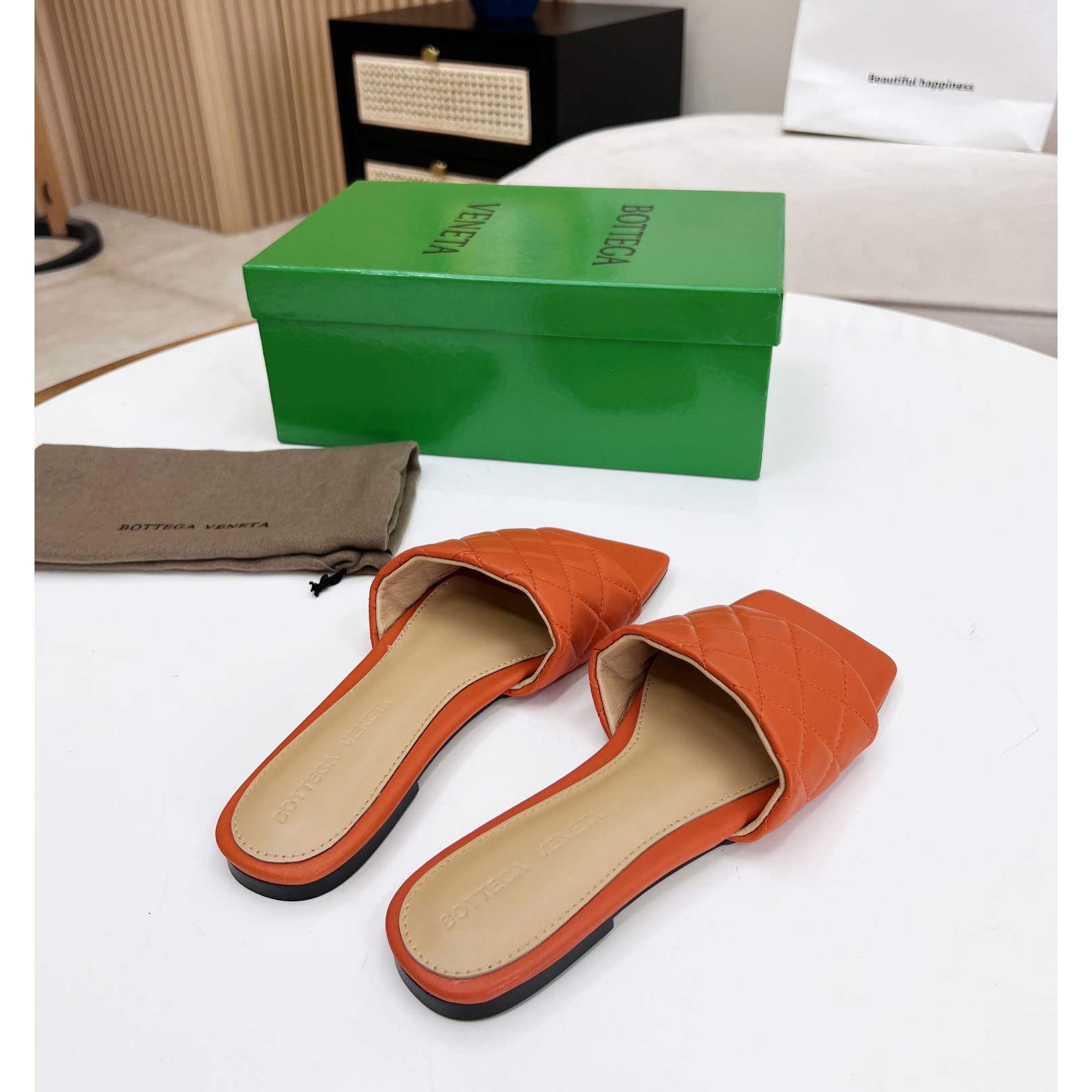 Bottega Veneta Padded Leather Sandals - EUR FASHION