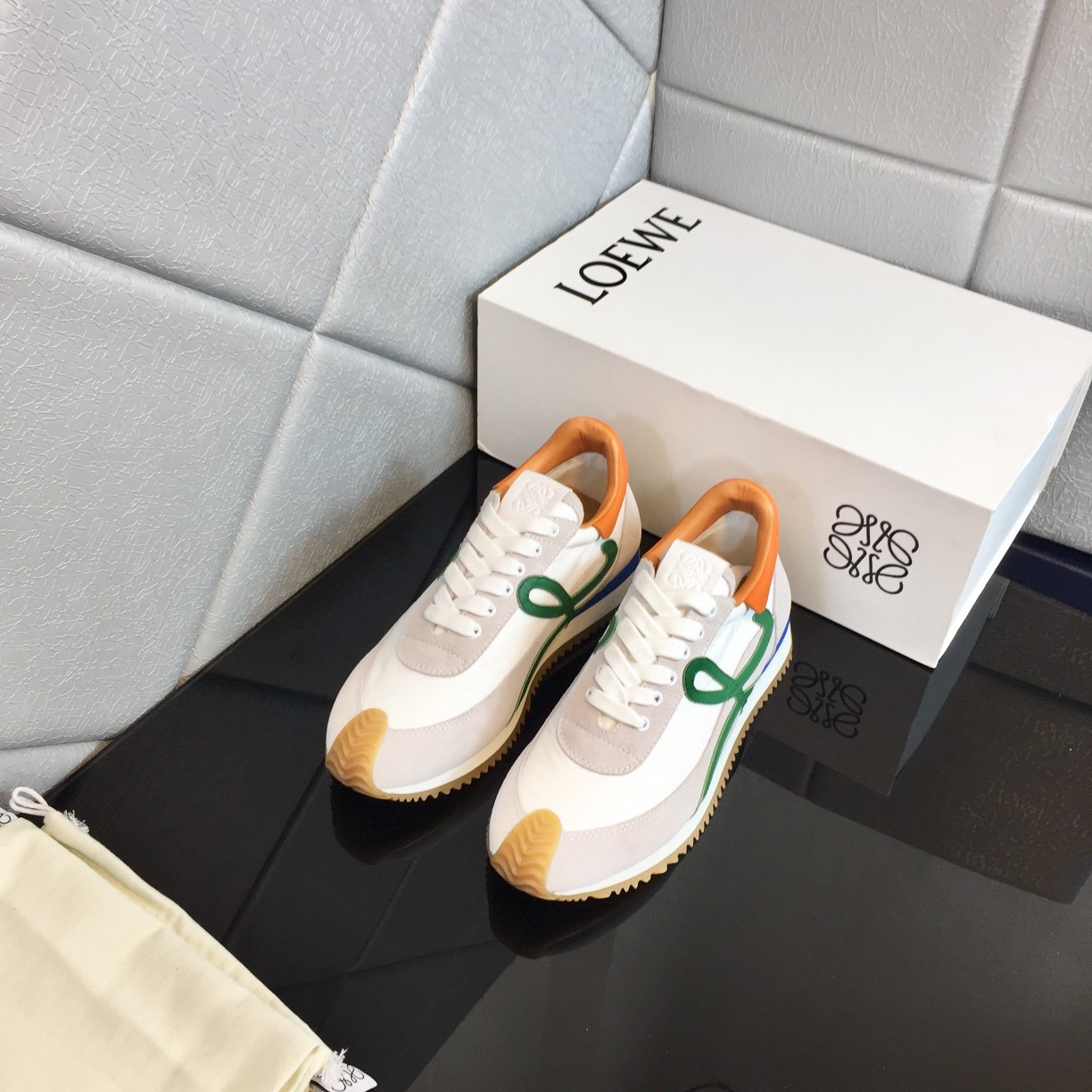 Loewe Flow Runner In Calfskin - EUR FASHION