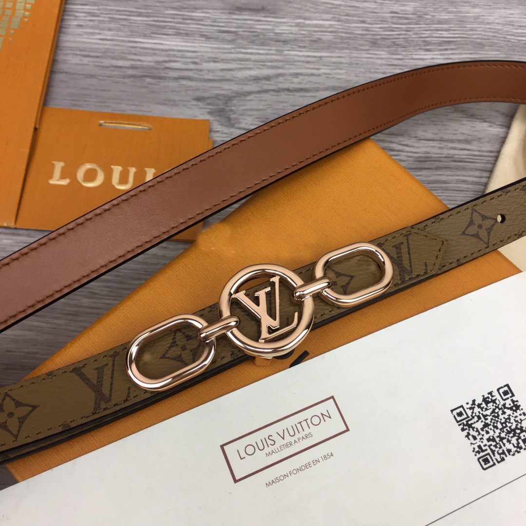 Louis Vuitton Squared LV 20mm Belt - EUR FASHION