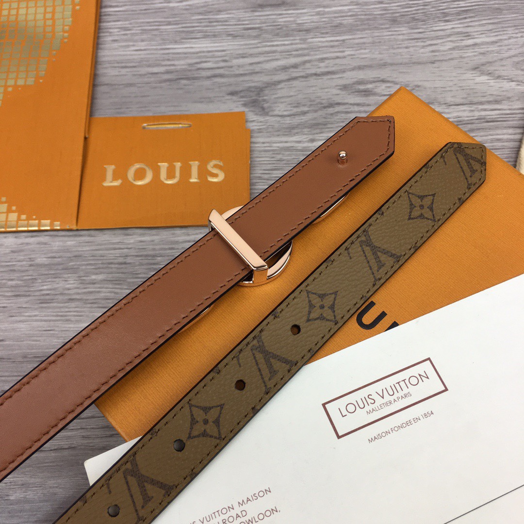 Louis Vuitton Squared LV 20mm Belt - EUR FASHION