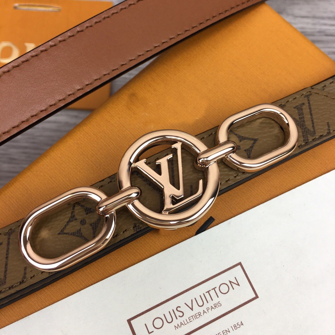 Louis Vuitton Squared LV 20mm Belt - EUR FASHION