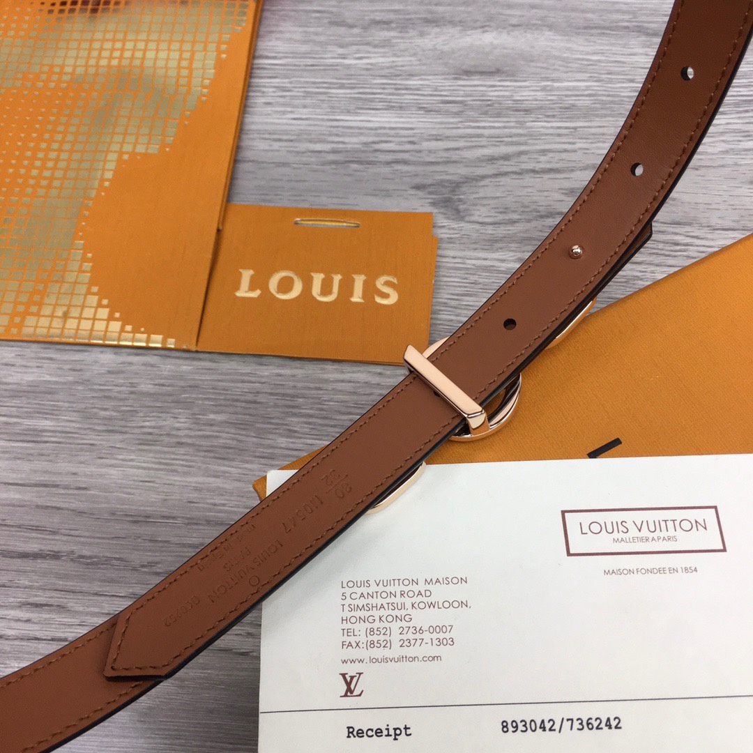 Louis Vuitton Squared LV 20mm Belt - EUR FASHION