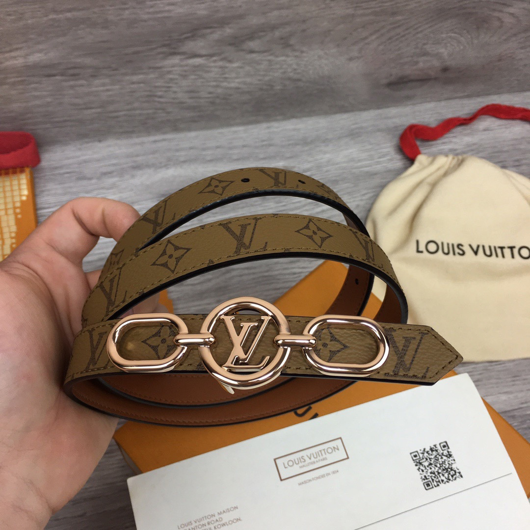 Louis Vuitton Squared LV 20mm Belt - EUR FASHION