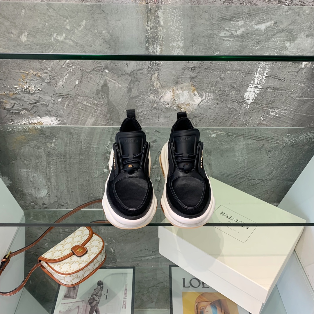 Balmain B-Bold Low-Top Sneakers - EUR FASHION