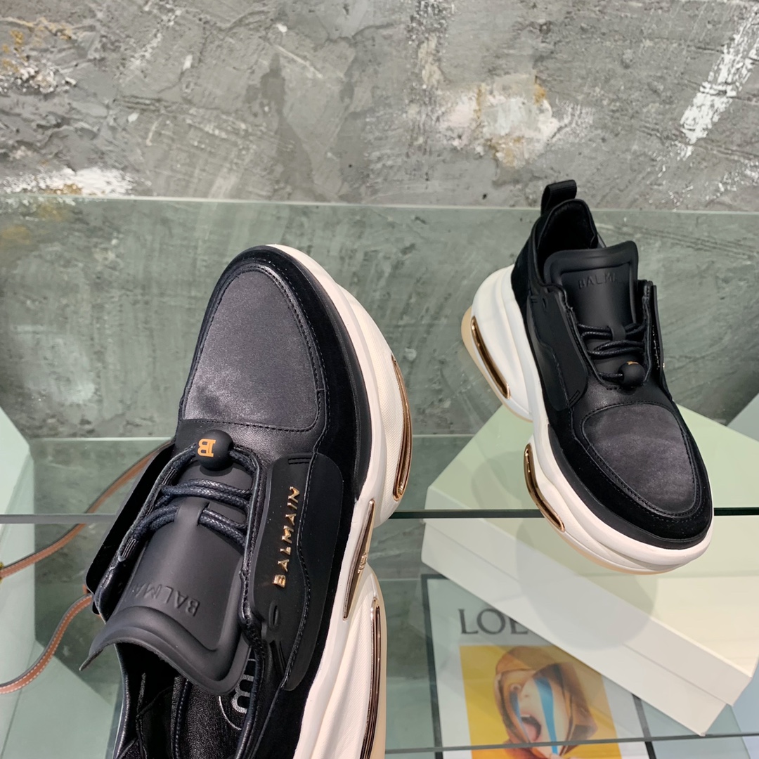 Balmain B-Bold Low-Top Sneakers - EUR FASHION