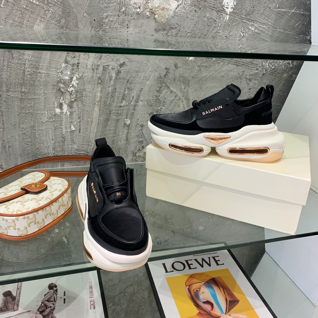 Balmain B-Bold Low-Top Sneakers - EUR FASHION