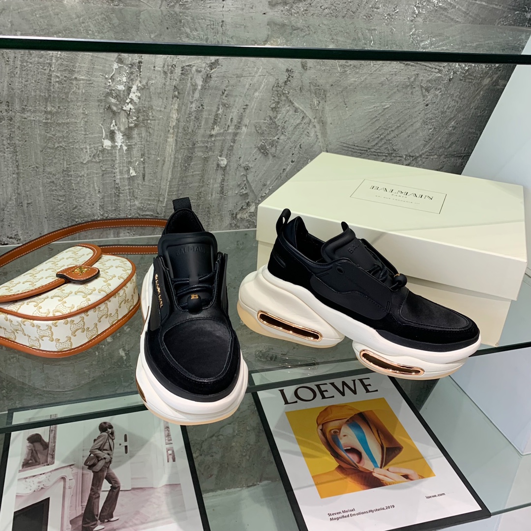 Balmain B-Bold Low-Top Sneakers - EUR FASHION