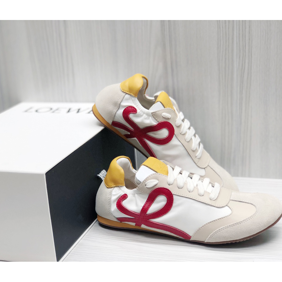 Loewe Ballet Runner In Nylon And Calfskin - EUR FASHION