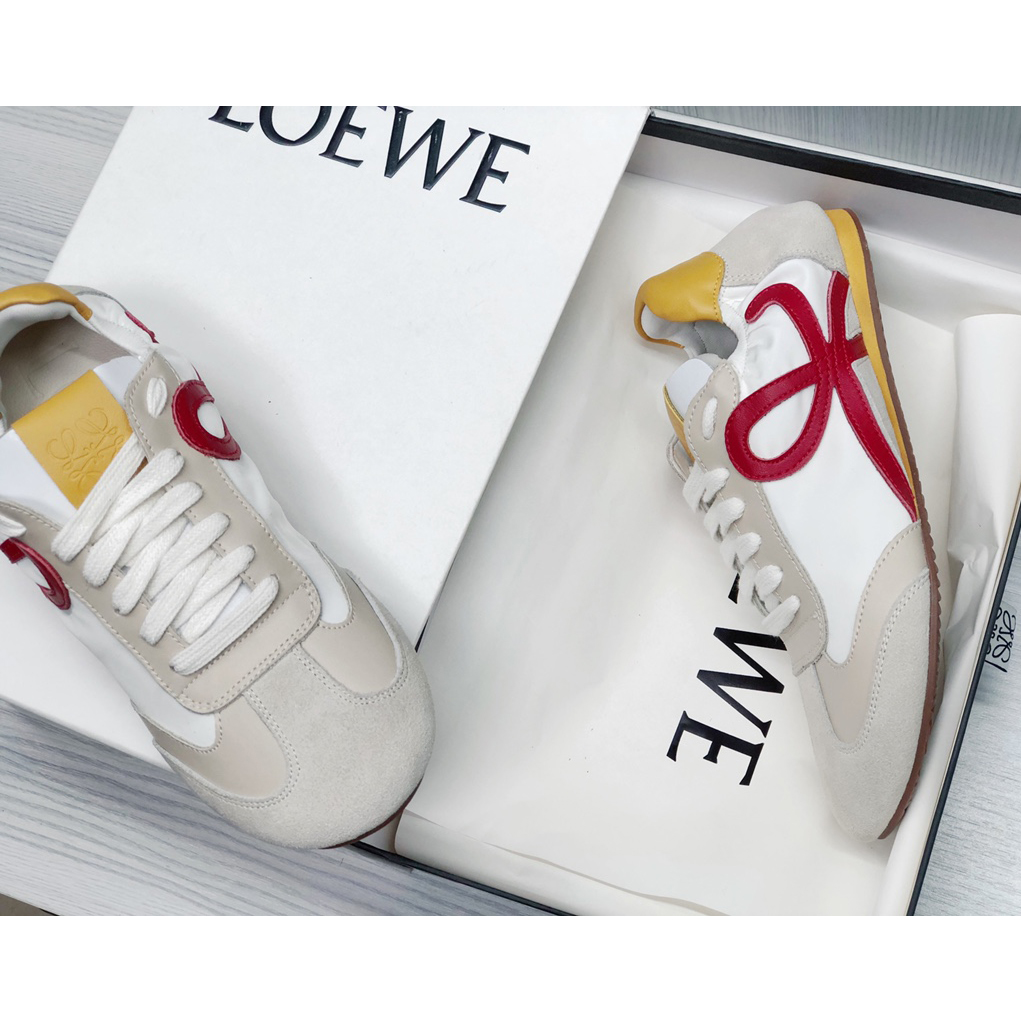 Loewe Ballet Runner In Nylon And Calfskin - EUR FASHION