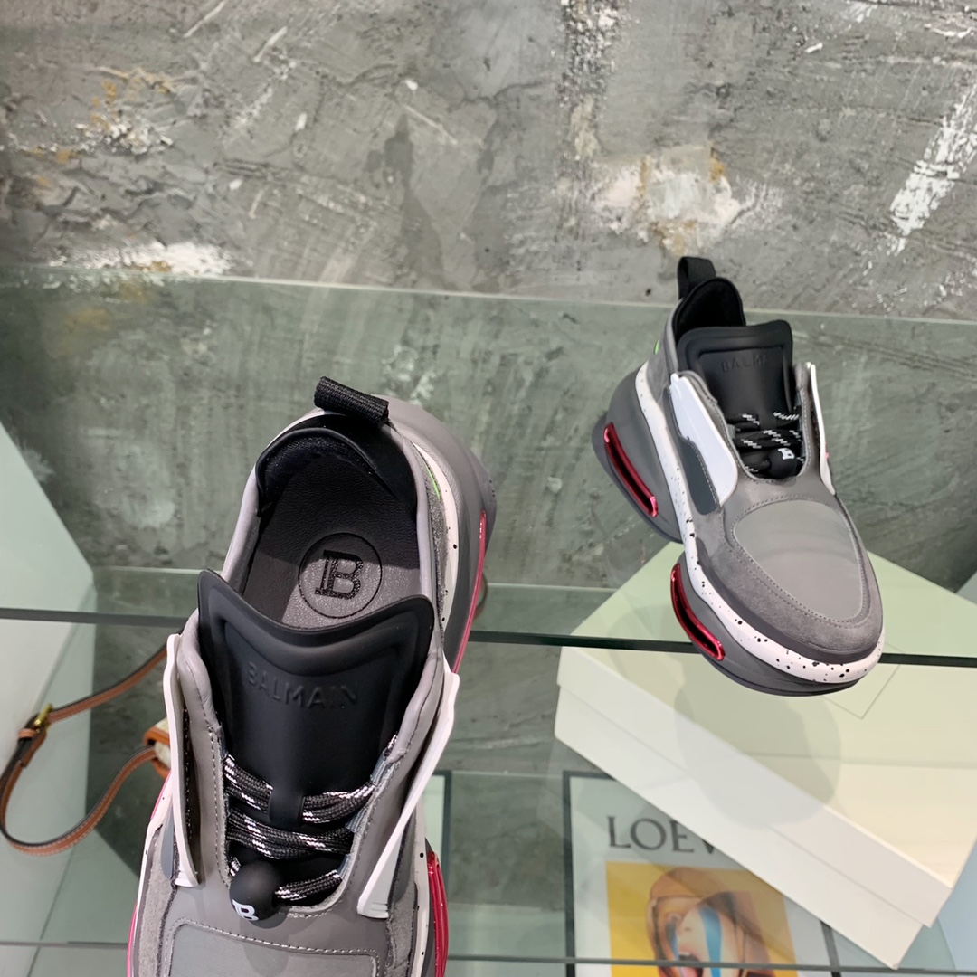 Balmain B-Bold Low-Top Sneakers - EUR FASHION