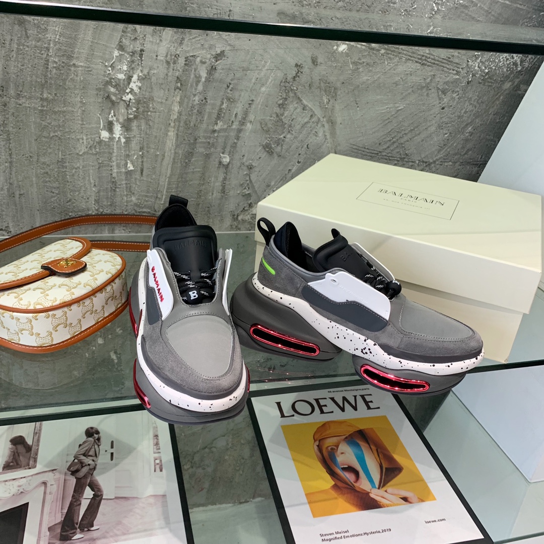 Balmain B-Bold Low-Top Sneakers - EUR FASHION