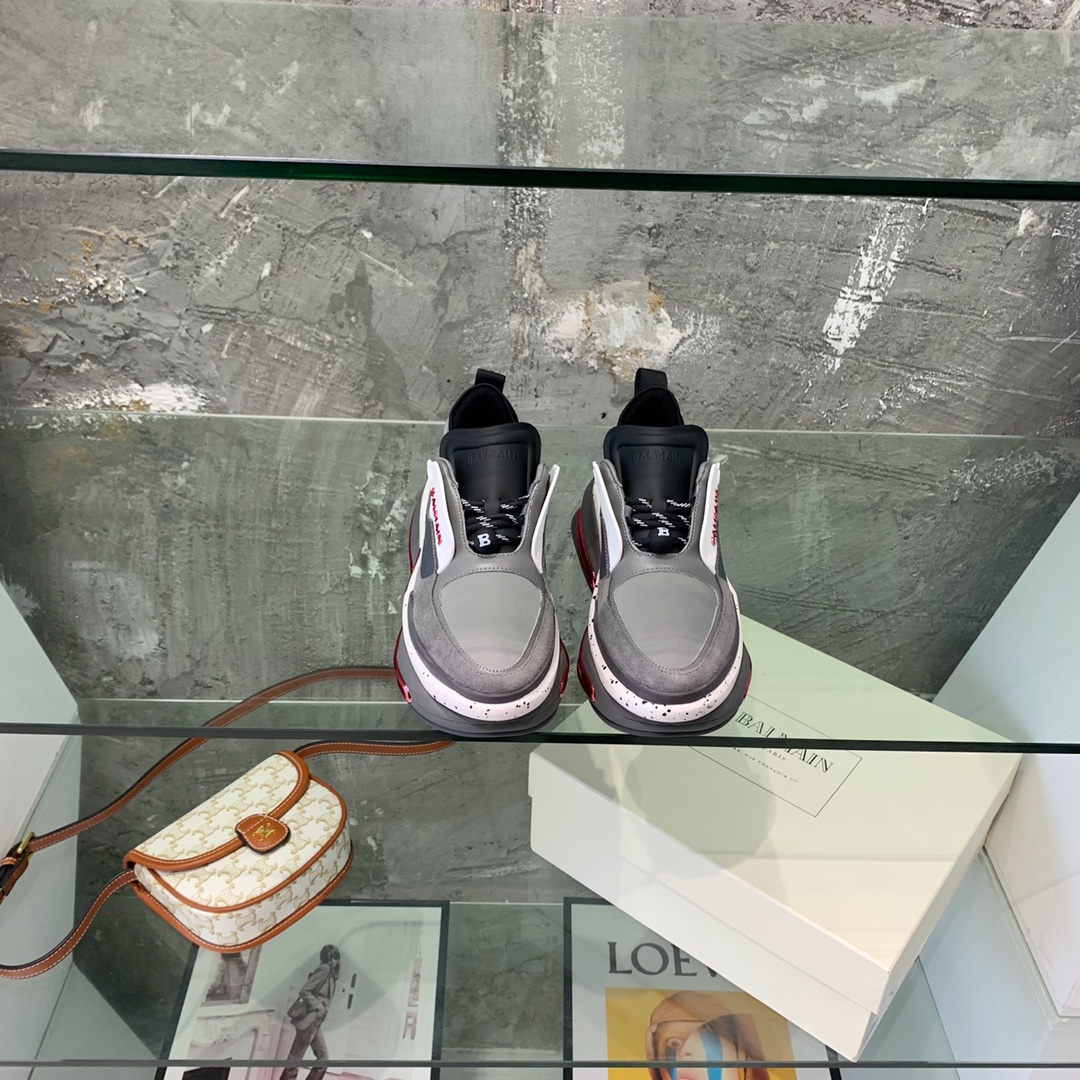 Balmain B-Bold Low-Top Sneakers - EUR FASHION