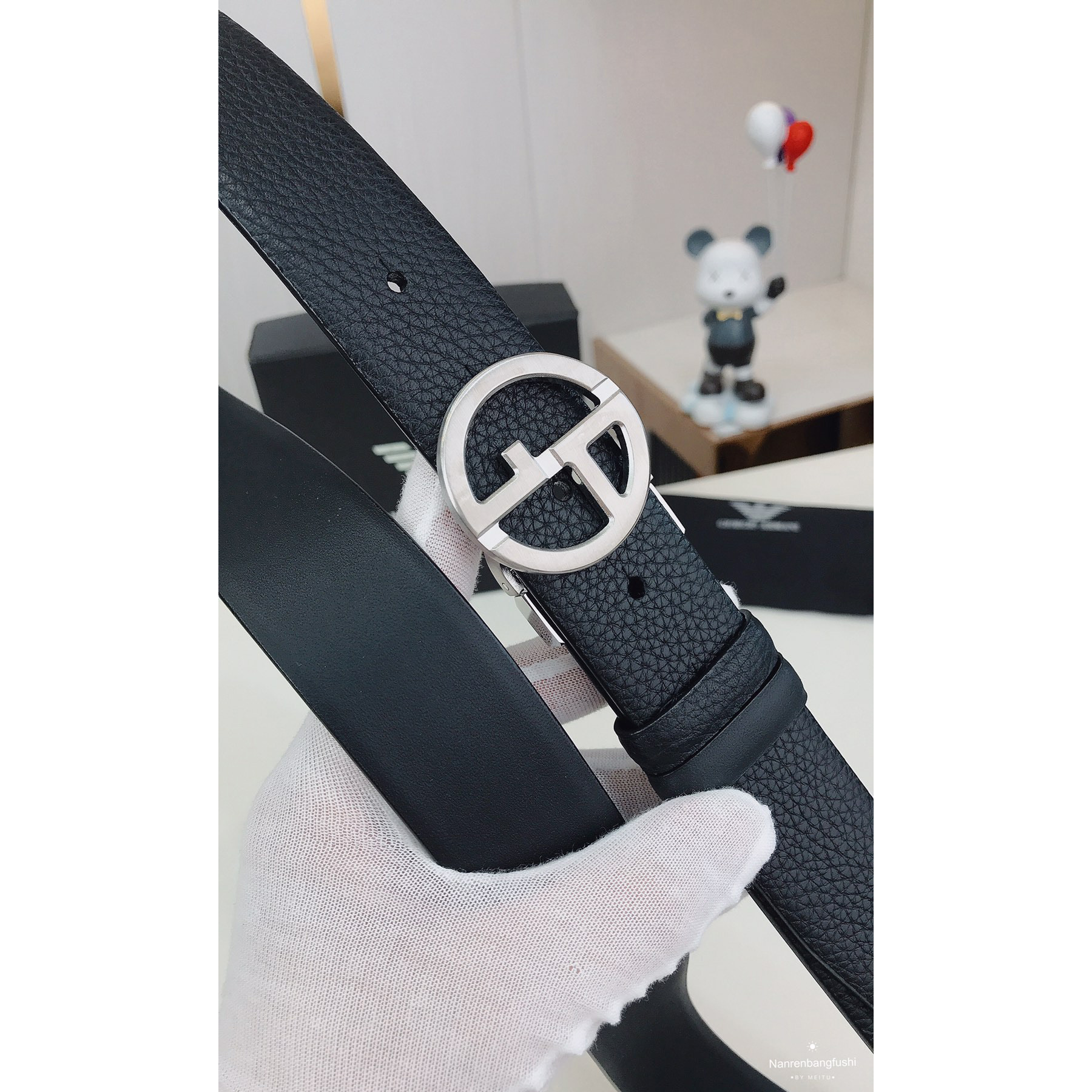 Armani Reversible Leather Belt  35mm - EUR FASHION